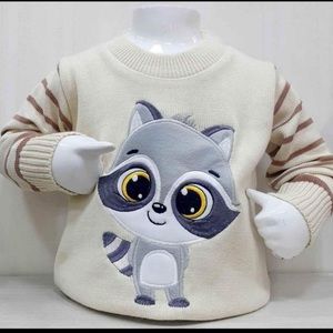 Baby Boy Sweater (Adorable  Raccoon ) Clothes 0-3 Months